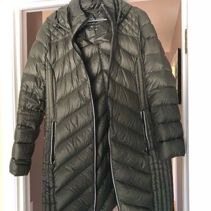 Olive green puffy coat